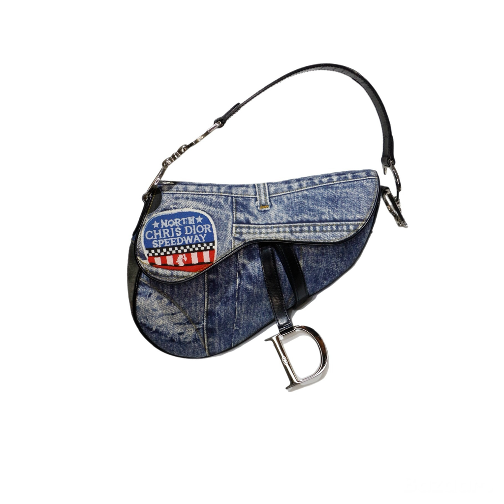 Dior Denim Saddle Bag