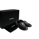 Chanel Black Leather Mocasines