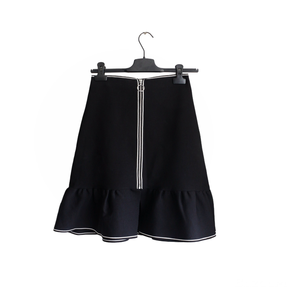 Sandro Black Zipper Skirt