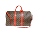 Louis Vuitton Monogram Red Kepall 45 Bag