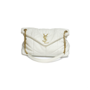 Saint Laurent White Puffer Bag
