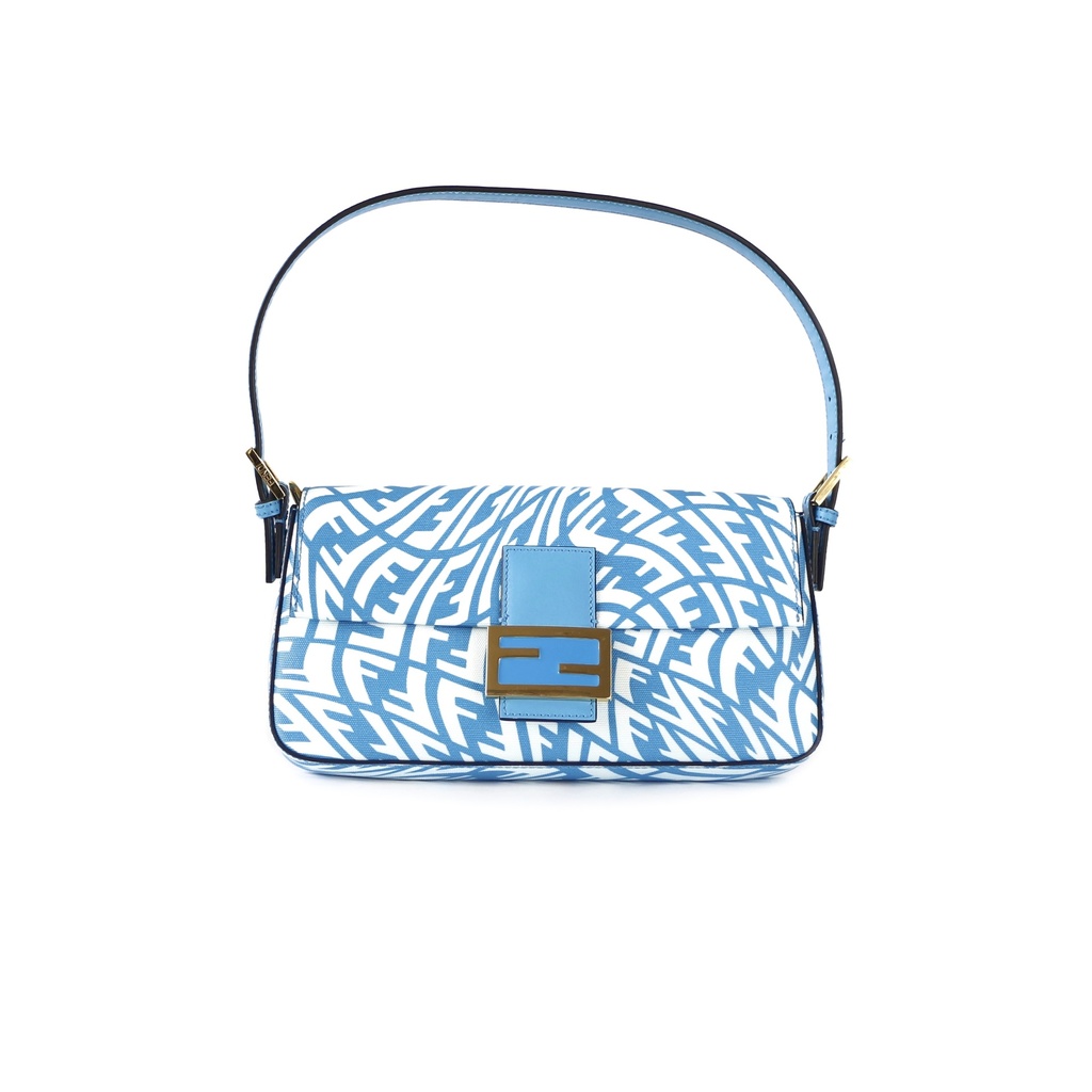 Fendi Blue Vertigo Baguette Bag