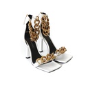 Versace Medusa White Heels