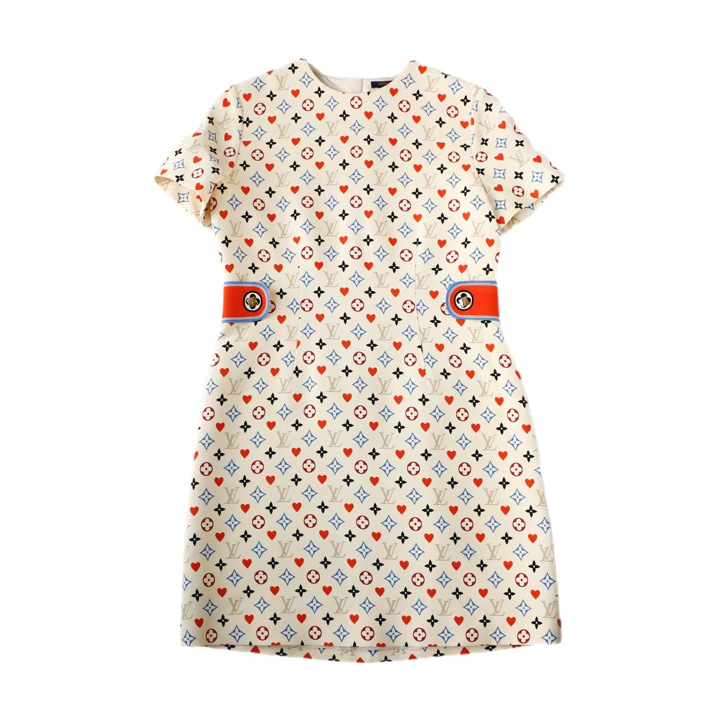 Louis Vuitton Tricolor Monogram Dress
