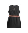 Louis Vuitton Black Dress with Monogram Belt