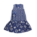 Louis Vuitton Logo Blue Dress