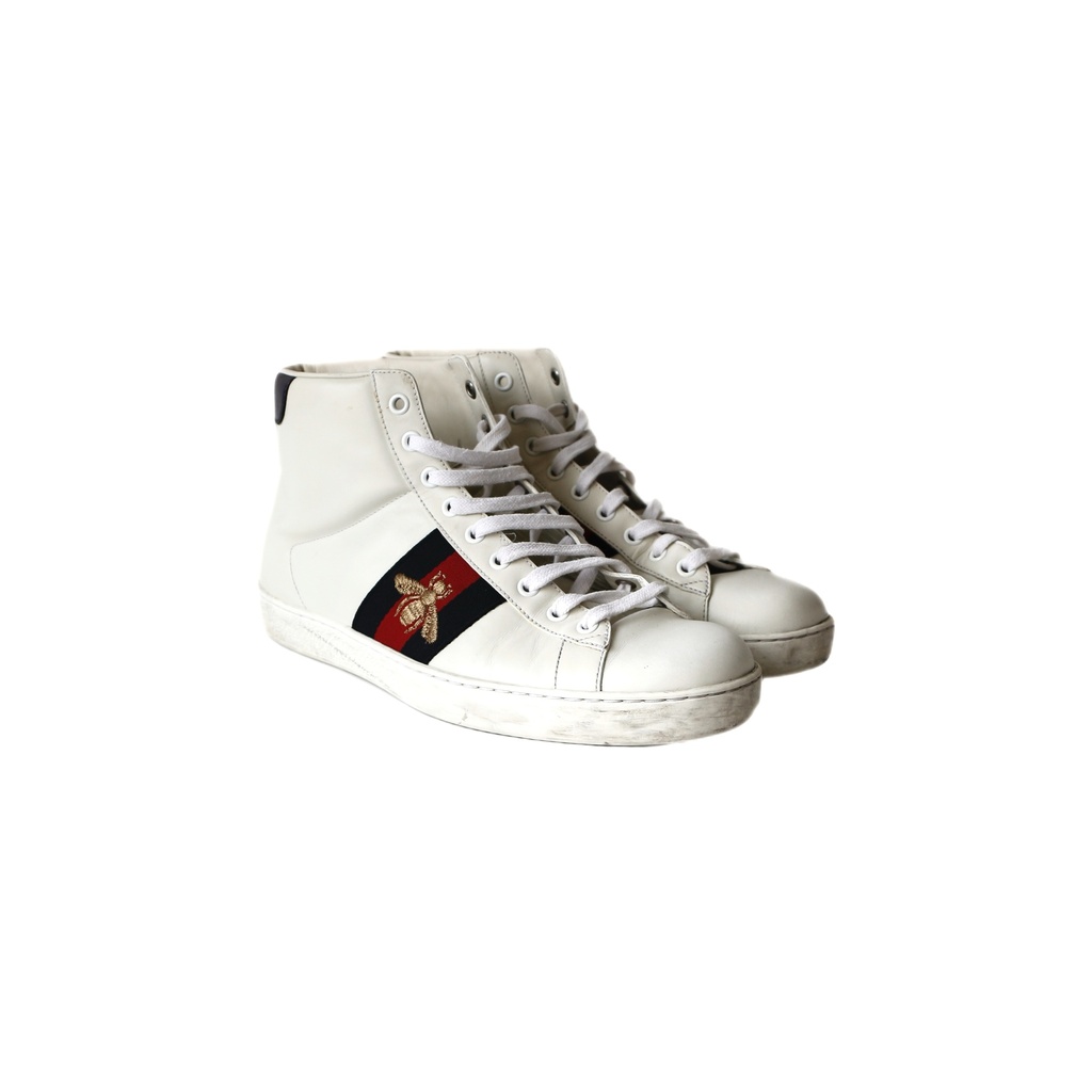 Gucci Bee Ace High Top Sneakers