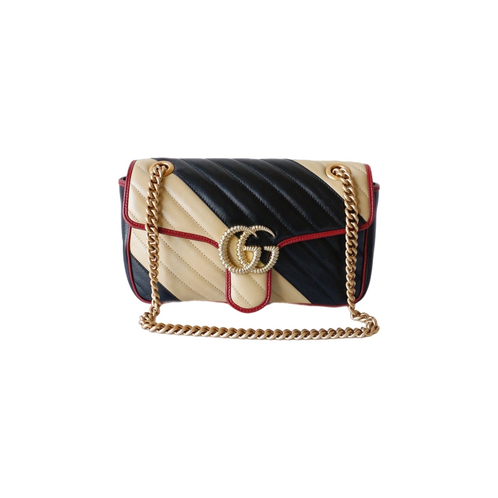 Gucci GG Marmont Bicolor Shoulder Bag