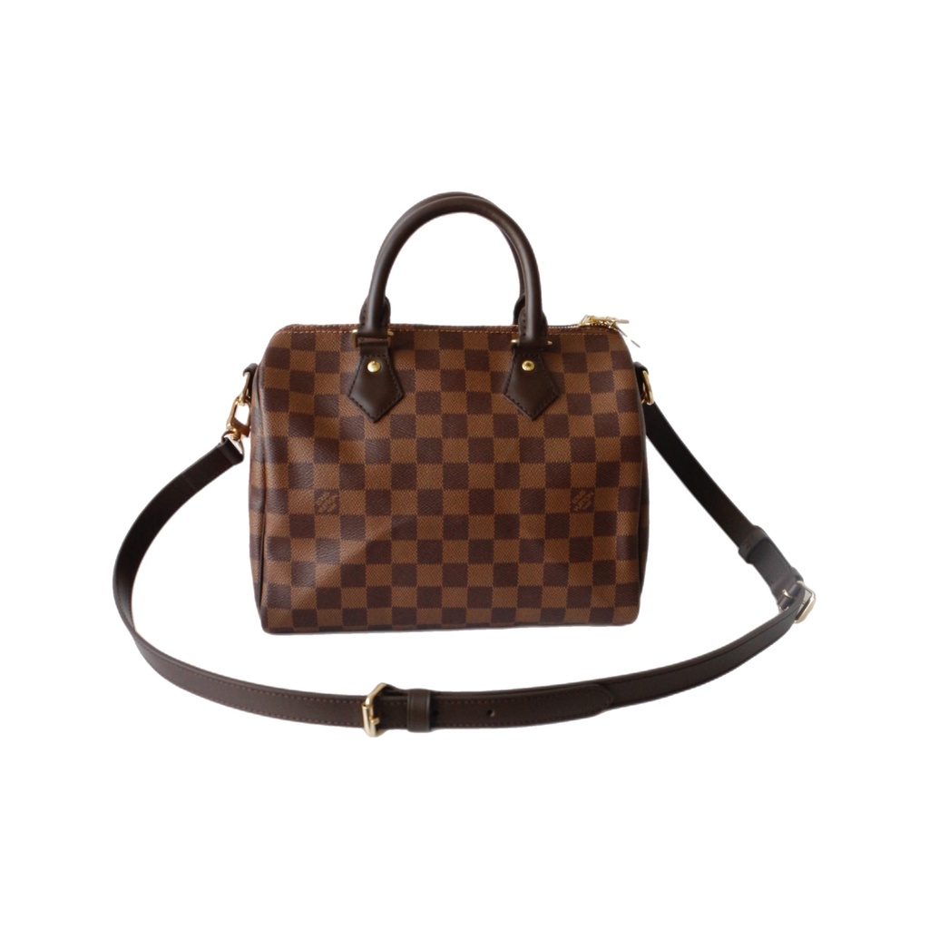 Louis Vuitton Damier Ebene Speedy 25 Bandouliere Bag