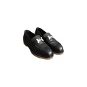 Hermès Faubourg Black Loafers
