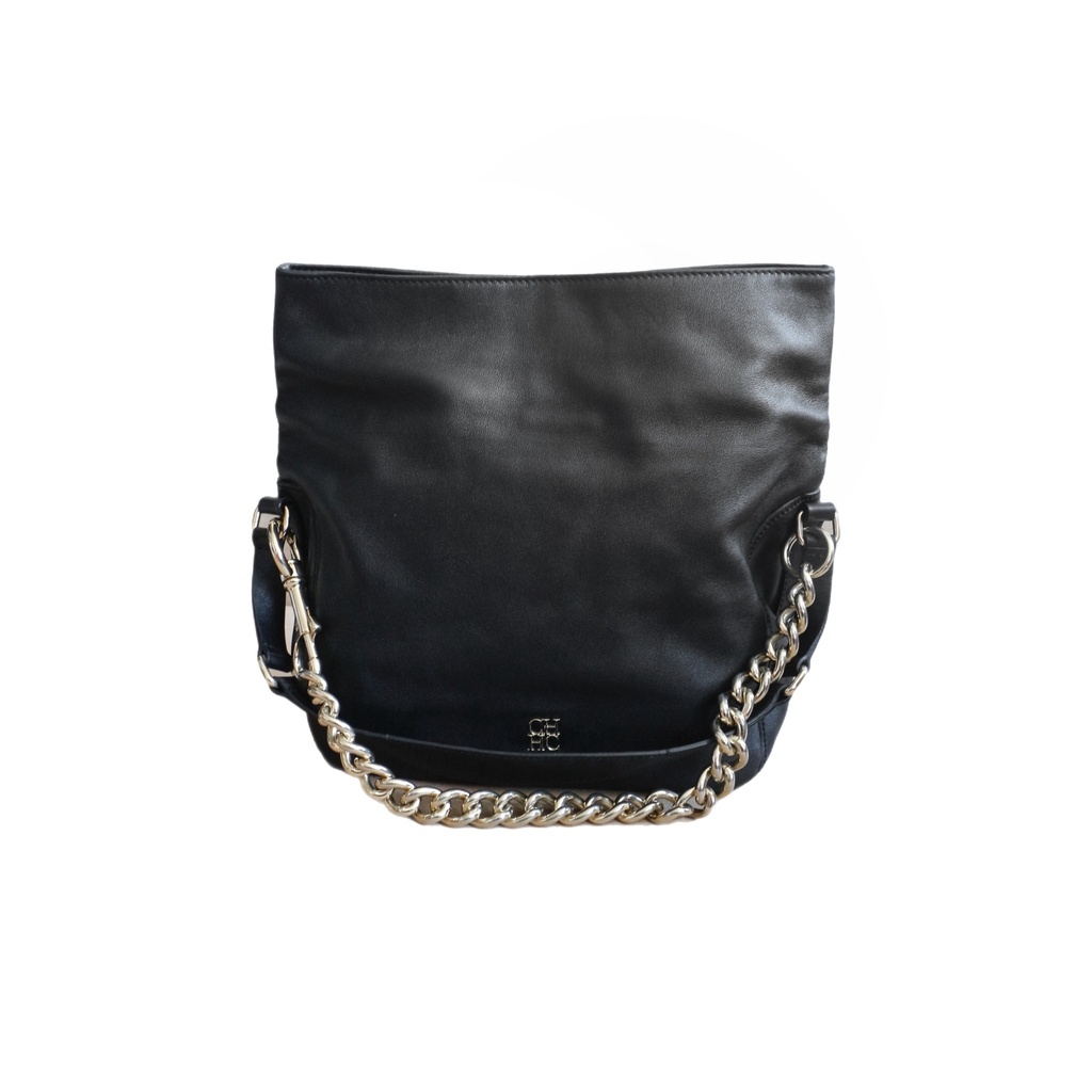 Carolina Herrera Leather Black Shoulder Bag