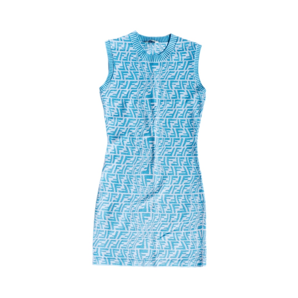 Fendi FF Blue Dress