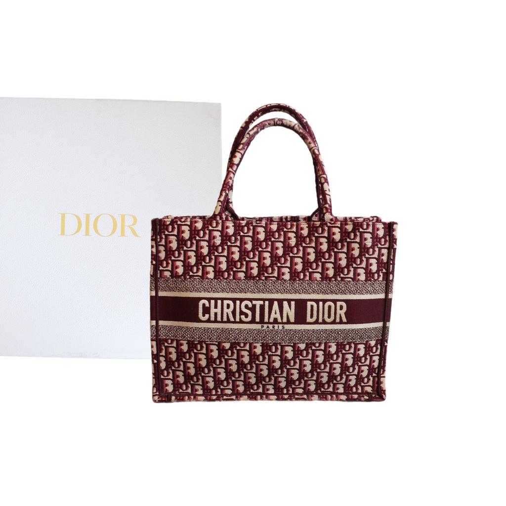 Dior Medium Book Red Tote