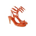 Bottega Veneta Spiral Orange Sandals