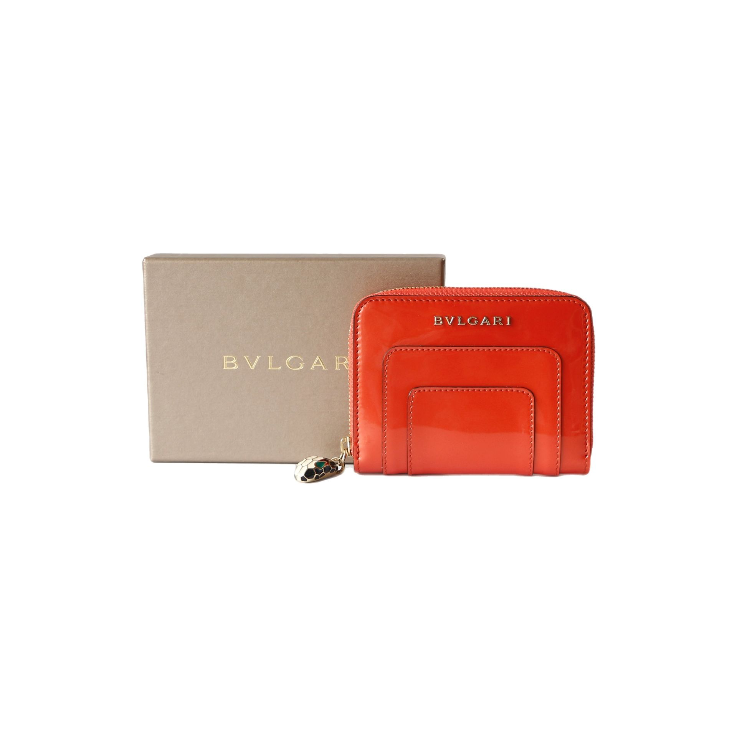 Bvlgari Serpenti Forever Orange Wallet