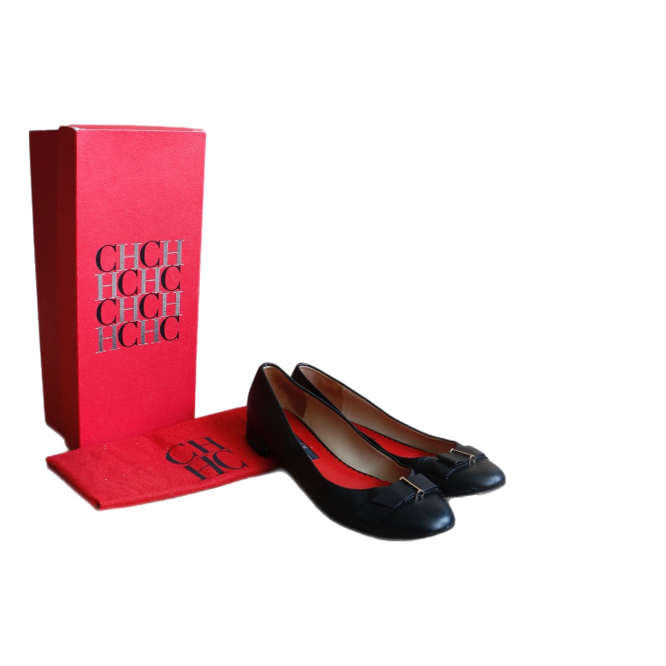 Carolina Herrera Leather Flats