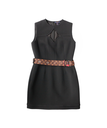 Louis Vuitton Black Dress with Monogram Belt