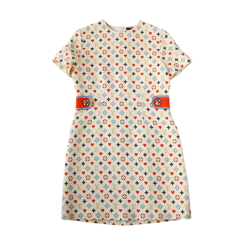 Louis Vuitton Tricolor Monogram Dress