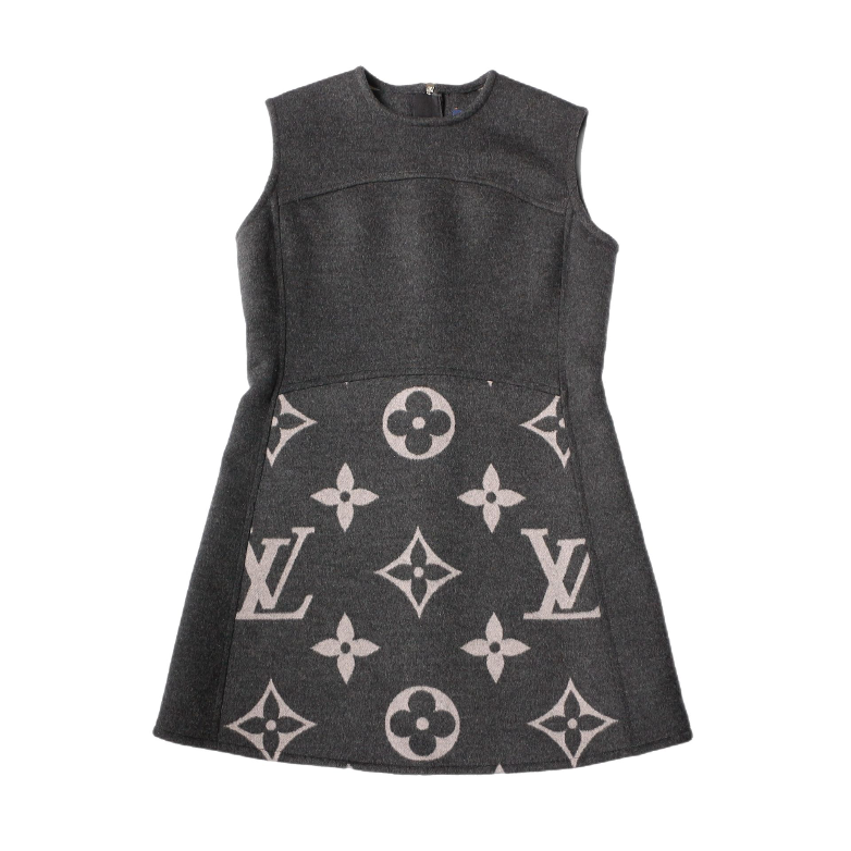 Louis Vuitton Wool Grey Dress