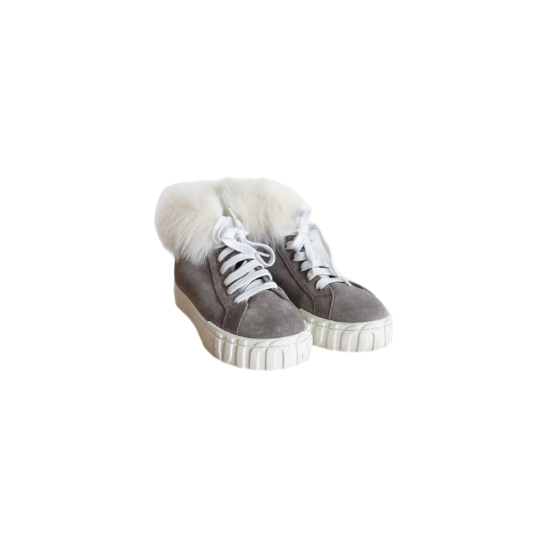 Miu Miu Shearling-Lined Sneakers