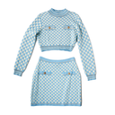 Versace Blue Check Set