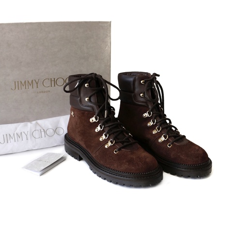 Jimmy Choo Brown Combat Boots