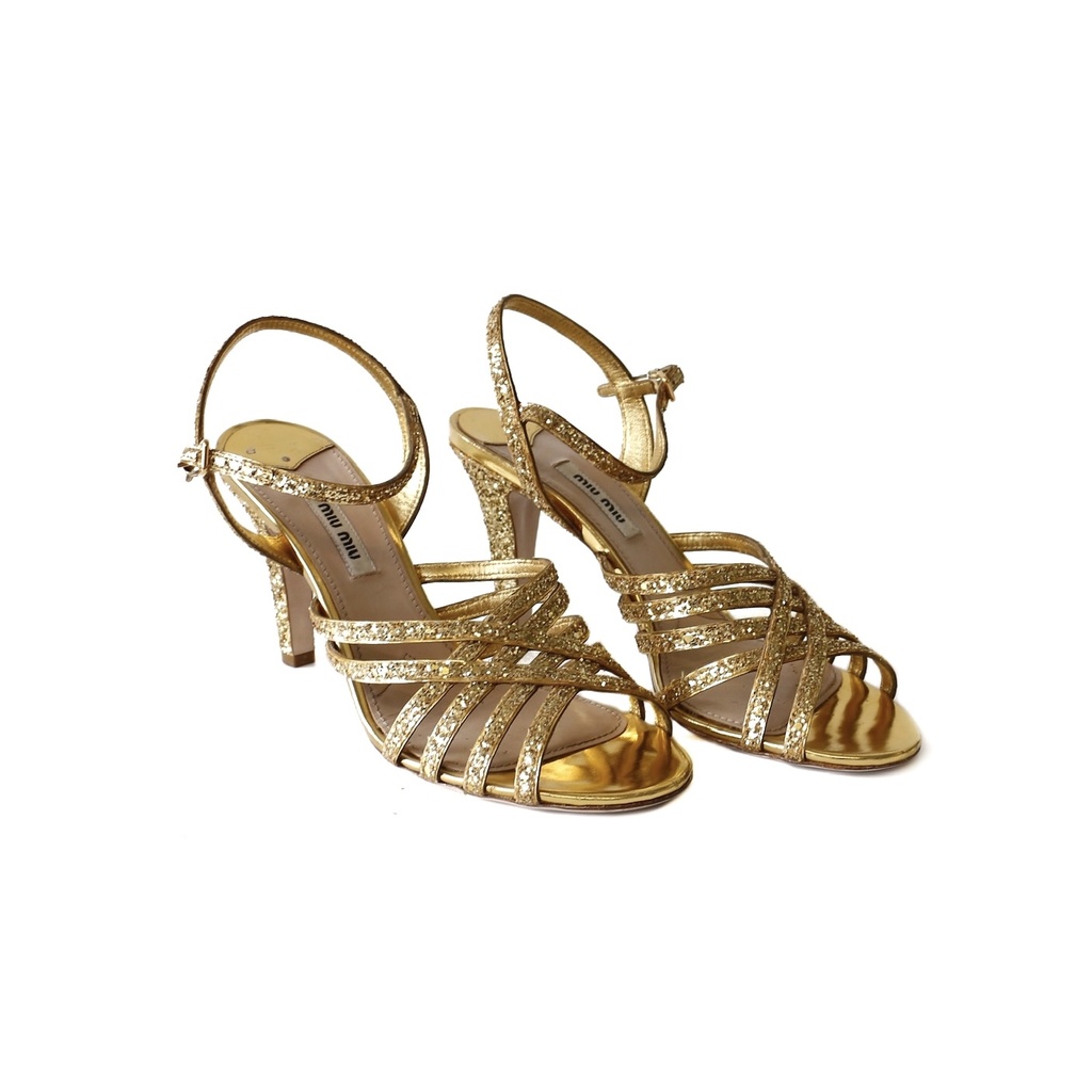 Miu Miu Gold Heels