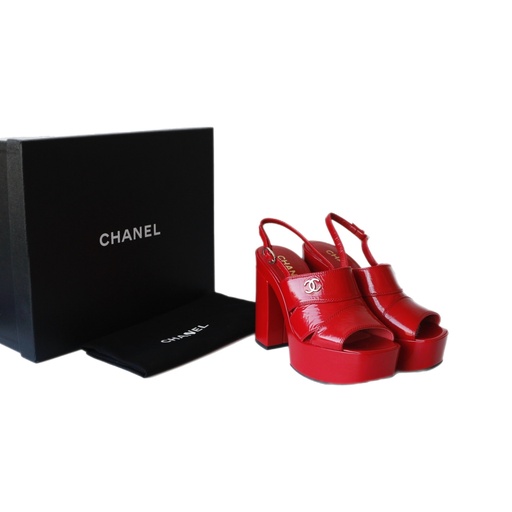 Chanel CC Slingback Heels