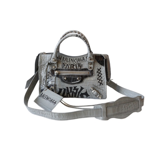Balenciaga Graffiti Mini City Bag